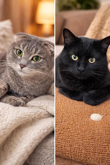 Отдам в добрые и заботливые руки кошку Луну и кота Космоса 🐾 Луна и
