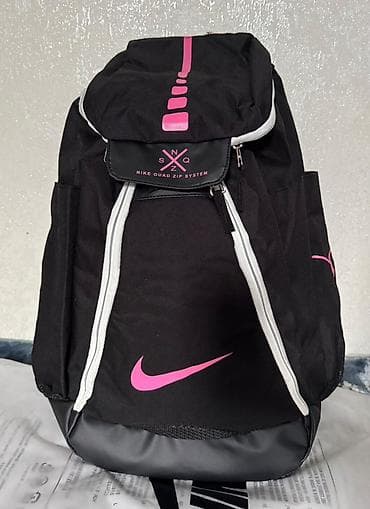 рюкзак nike: Рюкзак Nike Elite (черно-розовый) - Цвет: черный с розовыми акцентами — 4