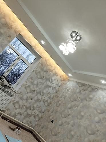 цены на ремонт квартир в бишкеке: Дизайнерские потолки из гипсокартона с встроенной подсветкой - — 6