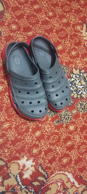 шлепка женский: Сабо, 44, Crocs, Новый, цвет - Серый — 1