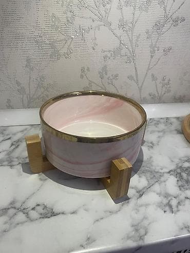 metta samurai: Керамическая миска на деревянной подставке - Материал миски: керамика — 3