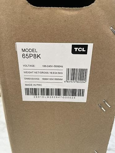 Телевизоры: TCL 65P8K — 65" QLED телевизор с Google TV Основные особенности: - — 3