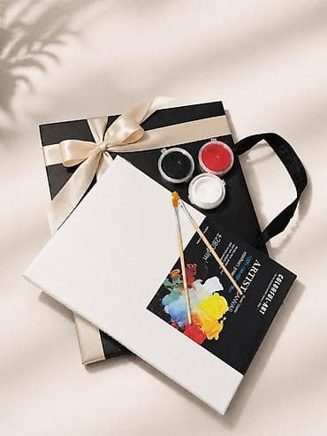 Подарочный набор «Отпечатки рук на холсте» Состав набора: - 2 холста