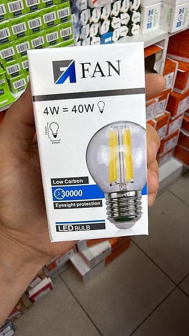 лампочка кварцевая: Светодиодная лампа FAN LED Bulb - Мощность: 4 Вт (эквивалент 40 Вт — 1