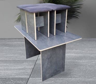 купить стол и табуретки на кухню: Кухонный стол и стул, Новый, Самовывоз, Платная доставка — 2