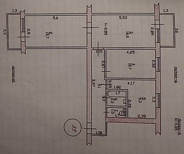 обменяю на: 3 комнаты, 71 м², Индивидуалка, 5 этаж, Косметический ремонт — 2