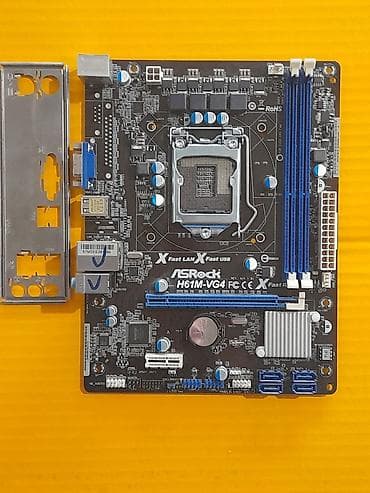 материнские платы intel h61: Материнская плата, Б/у, ASRock, LGA1155, Micro-ATX, Для ПК — 1