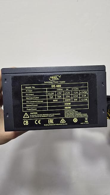 cpu: Блок питания, Новый, DeepCool, 480 Вт, 80 Plus, 480 Вт — 2