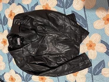 Кожаная куртка, Косуха, Экокожа, Приталенная модель, S