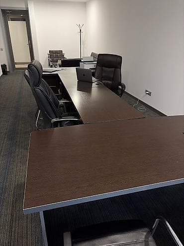 скупка офисных кресел: Комплект офисной мебели, Диван, ДСП, цвет - Коричневый — 5