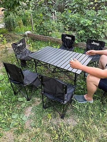 складные стулья для кемпинга: Аренда Складной кемпинговый комплект: стол + стулья - Комплект для — 5