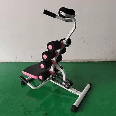 Спорт и отдых: Домашний тренажёр для пресса и спины с мультироликами Грузоподьемность — 9