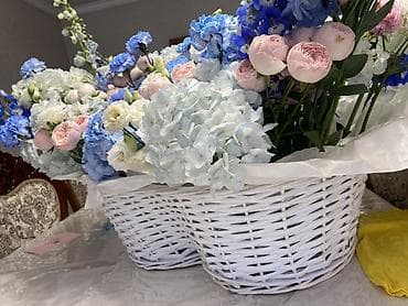 цветы балыкчы фото: Очень большая цветочная композиция в плетёной корзине Получено вчера — 3