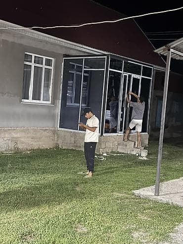 вытяжки очок: Алюминиевая остеклённая веранда/пристройка к дому - Каркас: прочный — 1