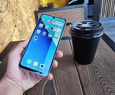 fold 4: Redmi, Redmi Note 13, Б/у, 128 ГБ, цвет - Голубой, 1 SIM, 2 SIM — 8