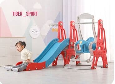 детские горки для дома: Детская горка Для дома, Пластик, Новый — 1