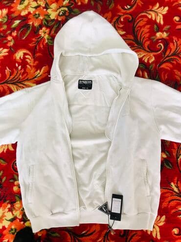 чемоданы бишкек дордой цены: #Толстовка XXL из хлопкового футера с капюшоном на молнии Лунди — 6