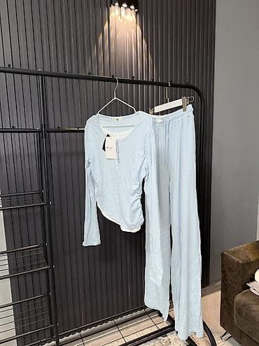 osiris d3: Женский комплект с принтом флора и фауна + кардиган 1) Пижамный — 3