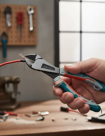 универсальный набор инструментов для дома: Кусачки боковые усиленные TOTAL, модель TH211806S - Тип: диагональные — 1