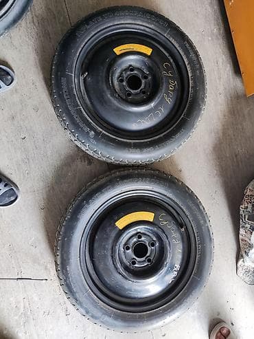 Колеса в сборе 135 / 80 / R 16, Лето, Б/у, Запаска, Легковые, Железные, отверстий - 5 at lalafo.kg Колеса в сборе 135 / 80 / R 16, Лето, Б/у, Запаска, Легковые, Железные, отверстий - 5