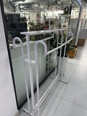 железный прут: Металлическая торговая стойка-перекладина для одежды - Конструкция — 2