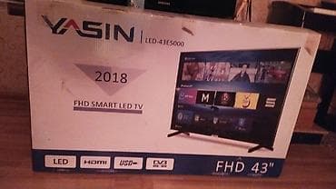 Телевизор YASIN LED-43E5000 — FHD Smart LED TV, диагональ 43". -