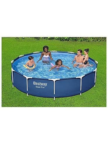 Спорт и отдых: Каркасный бассейн Bestway Steel Pro - Размер: 366 × 76 см (круглый) — 7