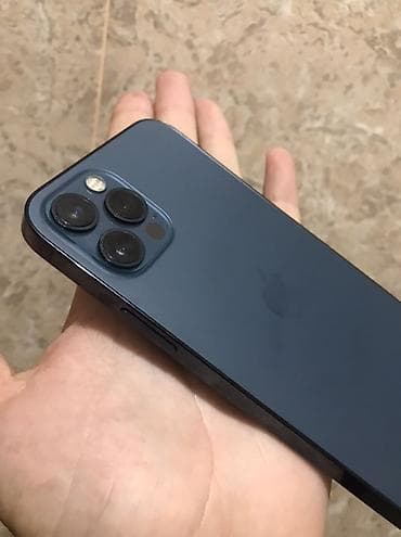 Техника и электроника: IPhone 12 Pro, Б/у, 256 ГБ, Pacific Blue, Защитное стекло, Кабель, 100 % — 4