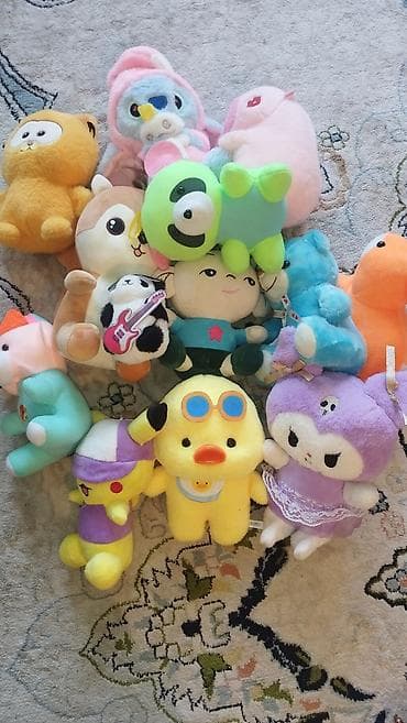 игрушки опт: Мягкие игрушки — набор - Разнообразная коллекция плюшевых персонажей — 1