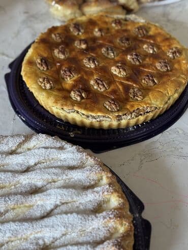 домашние выпечки: Домашняя выпечка на заказ. Ассортимент: - Песочные открытые пироги с — 4