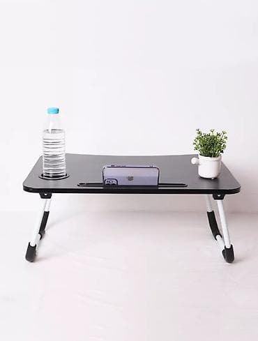table study: Складной стол для ноутбука, Новый, цвет - Черный — 9