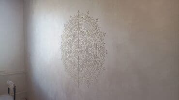 бур стена: Декоративная отделка стен и оформление ТВ-зоны - Нанесение — 30