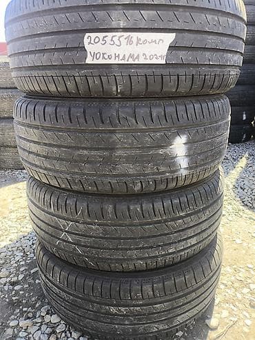 evro r: Шины 205 / 55 / R 16, Лето, Б/у, Комплект, Легковые, Yokohama — 1