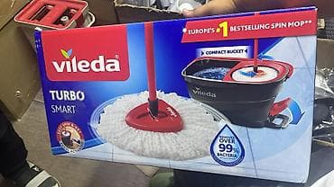 виледа: Vileda Turbo Smart — комплект для влажной уборки с ведром и отжимом — 1