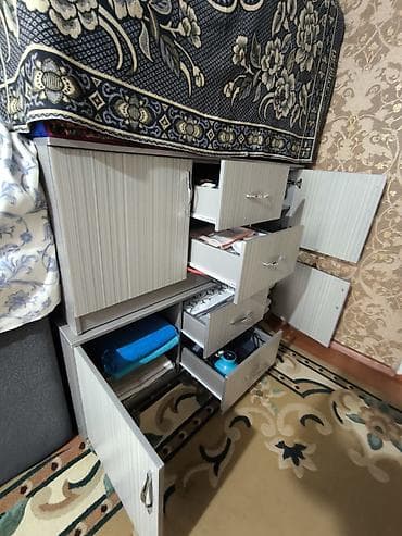 купить шкафы для одежды: Комод для одежды, Без зеркала, ЛДСП, цвет - Серый — 1