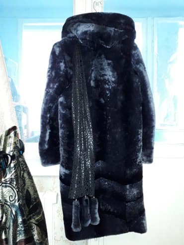 шуба кроликовая: ❄Ш❄У❄Б❄А❄ Шикарная темно-серая шуба, очень теплая, искусственный мех — 3