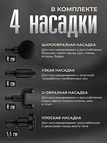 flip 4: Массажер Перкуссионный пистолет, Все тело, Новый — 3