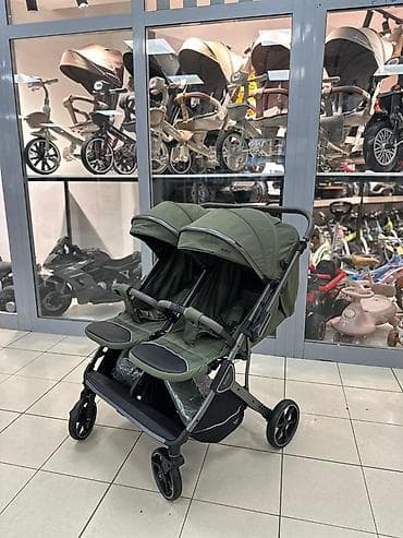 я ищу коляску: Детская коляска для двойни (side-by-side), цвет хаки. Основные — 3