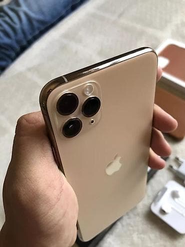 apple mac: IPhone 11 Pro, Б/у, 256 ГБ, Золотой, Наушники, Защитное стекло, 100 % — 2