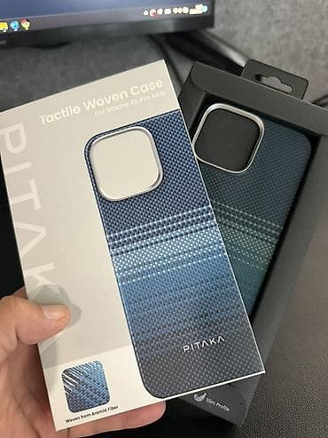 Чехол PITAKA Tactile Woven Case iPhone 16 Pro Max Пользовался около