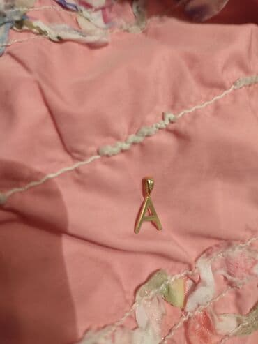 Кулон, Без вставки, Унисекс, Форма: Буквы и инициалы