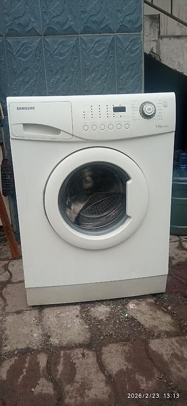 iphone se1: Стиральная машина автомат, Б/у, Samsung, До 6 кг, Фронтальная, Кредит — 1