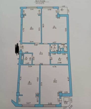 готовые квартиры от застройщика бишкек: 3 комнаты, 125 м², Элитка, 10 этаж, Евроремонт — 6