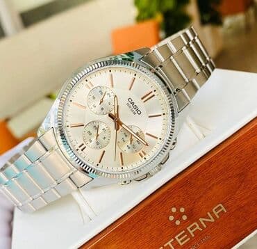 часы механические casio: Скидка модель : mtp1375 ___ функции : дата, день недели, 24 формат — 1