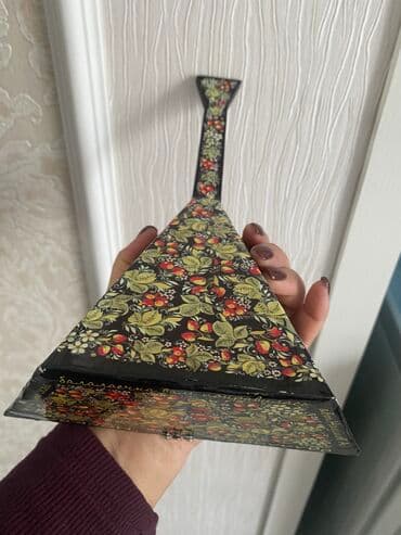 Музыкальные инструменты: Музыкальная сувенир деревянная балалайка. ! Длина 27, ширина 17! — 2