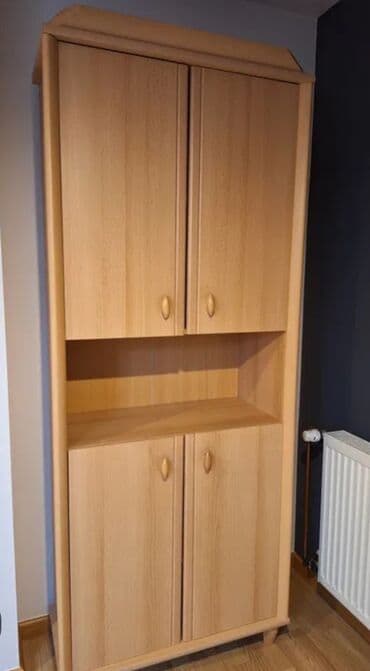 зеркало во весь рост: Шкаф для одежды, Новый, Прямой, Дерево — 7