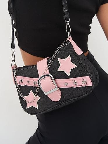 Сумкалар: Y2K Star Bag — стильная сумка с яркими акцентами звезд, ремешком с — 6