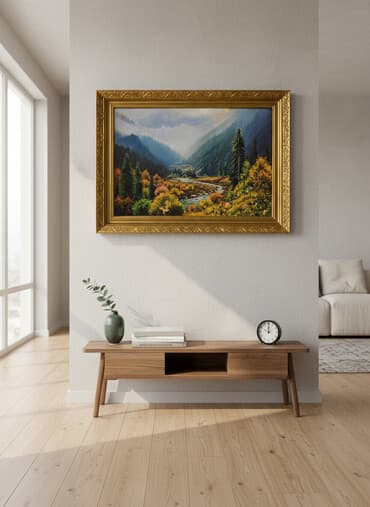 цветные кактусы купить: Картины для интерьера — серия пейзажей и флористики - Картина 1 — 1