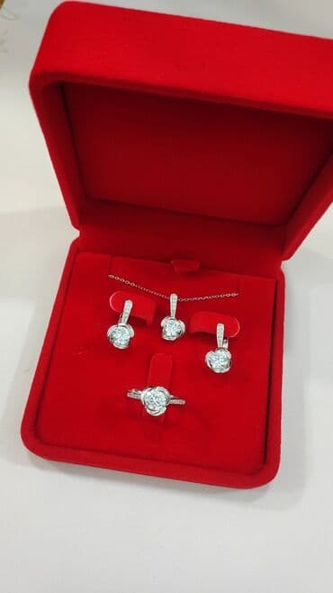 свадебные платья от производителя: Серебряный Набор+ Цепочка Дизайн Италия Серебро 925 пробы Размеры — 4