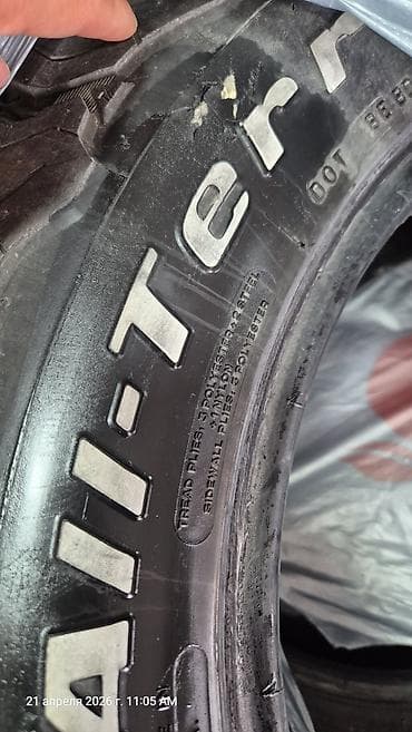 diski kg: Шины 285 / 60 / R 18, Всесезонная, Б/у, Комплект, Внедорожные (АТ/МТ), США, BFGoodrich — 9